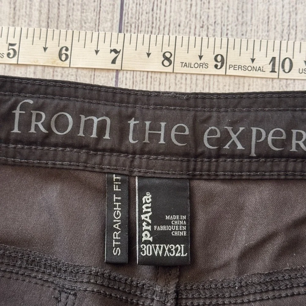 Prana Stretch Zion Cargo Pants Gray 30x32 Straight Fit Hiking Outdoor Men's
